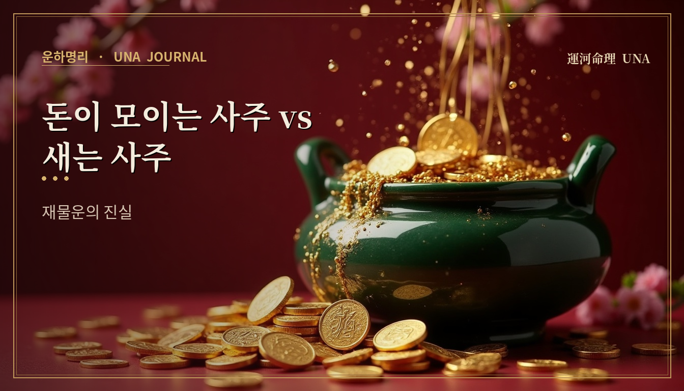 돈이 모이는 사주 vs 새는 사주 — 재물운의 진실 대표 이미지