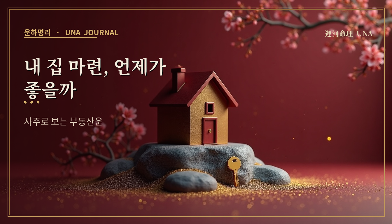 내 집 마련, 언제가 좋을까 — 사주로 보는 부동산운 대표 이미지