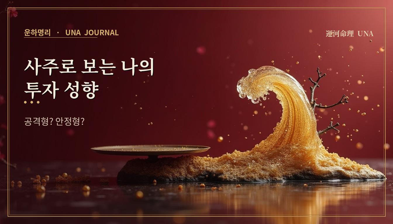 사주로 보는 나의 투자 성향 — 공격형? 안정형? 대표 이미지