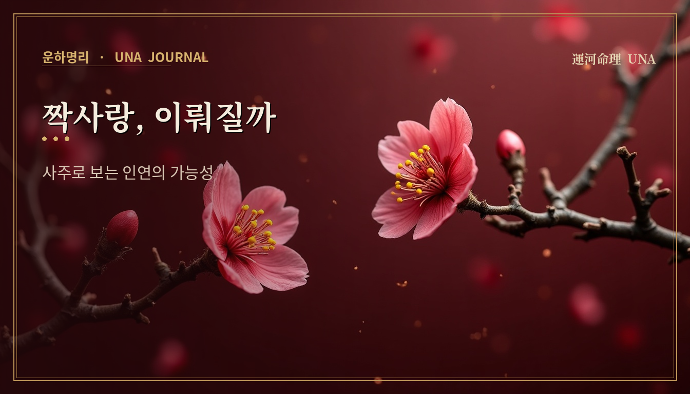 짝사랑, 이뤄질까 — 사주로 보는 인연의 가능성 대표 이미지