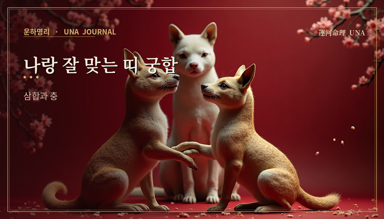 나랑 잘 맞는 띠 궁합 — 삼합과 충 대표 이미지